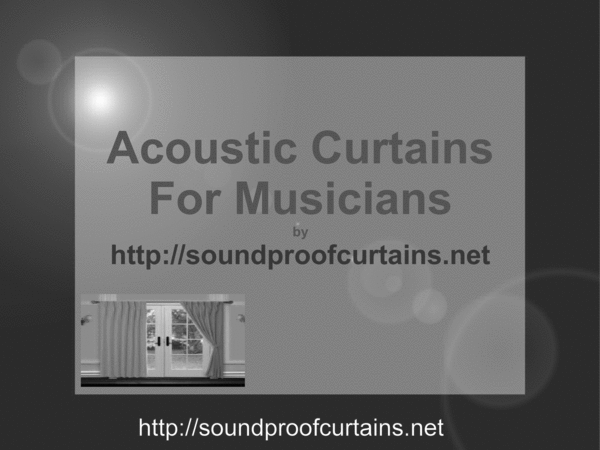 Product picture  Soundproofing And Audio Trimming With Acoustic Drapes