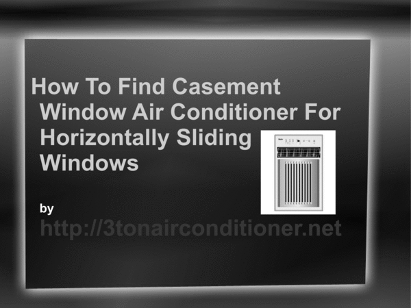 Product picture Casement Window Air Conditioners