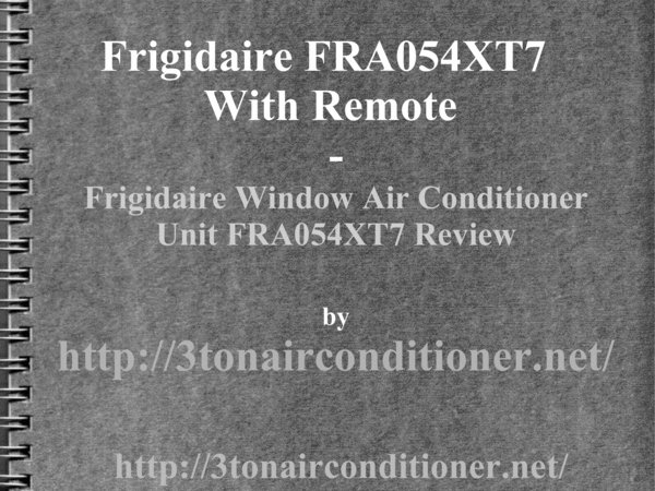 Product picture Frigidaire FRA054XT7 With Remote Control