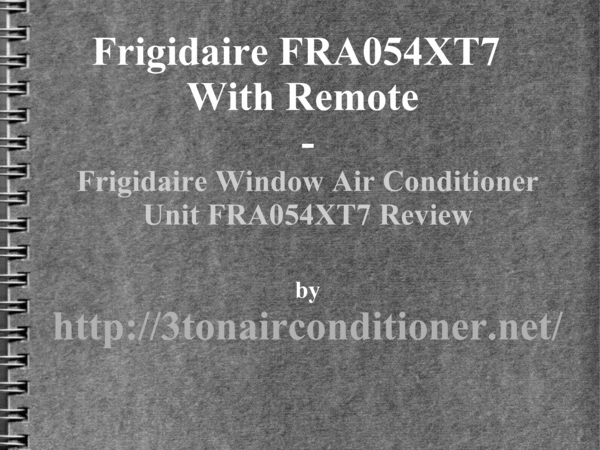 Product picture Buying Frigidaire FRA054XT7 With Remote