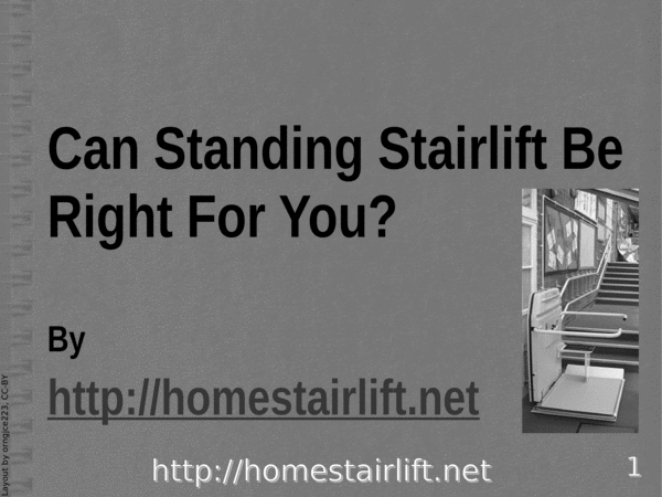 Product picture Does Stand Up Chair Lift Make Sense